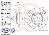 rotor 19 audi a4 Producto de calidad Brembo 09.A820.1X Rotores de Discos de Frenos