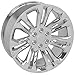 OE Wheels CV43B 22 Inch Rim Fits Silverado 1500 Style 6x139.7 22x9 Chrome - Hollander 5666 (1)