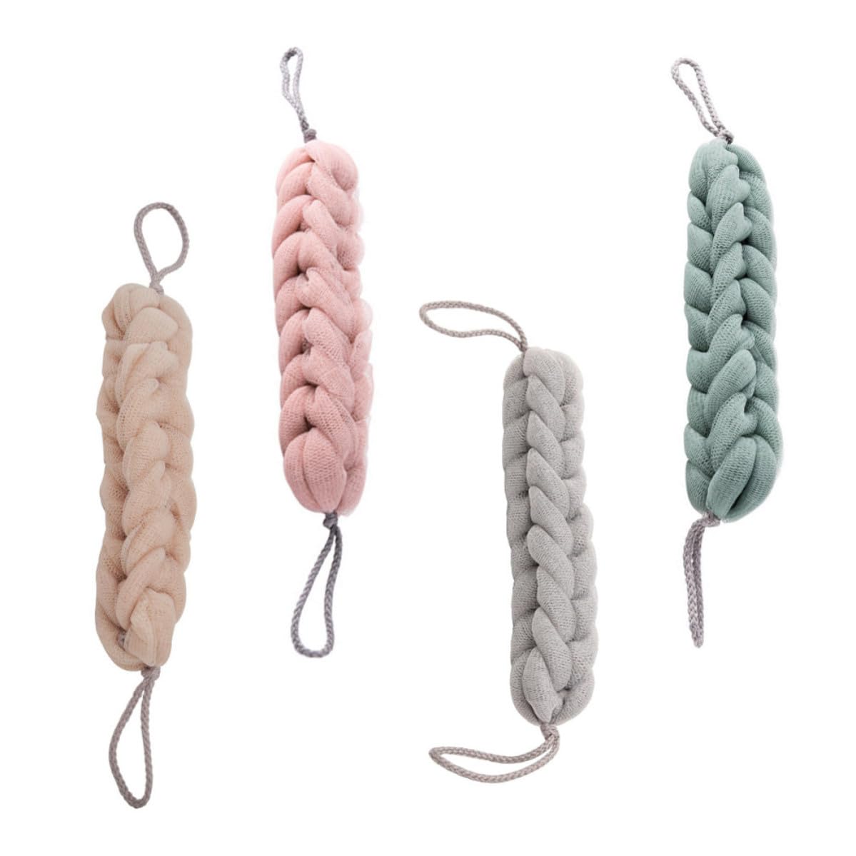 Toallas de baño largas de Pe Angoily para exfoliación corporal diaria en pack de 4 unidades 8