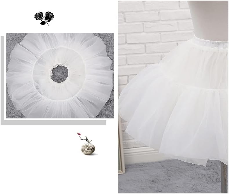 Women's 50s Vintage Hoopless Petticoat Adjustable Drawstring Waist Puffy Underskirt Lolita Halloween Rockabilly - Image 6