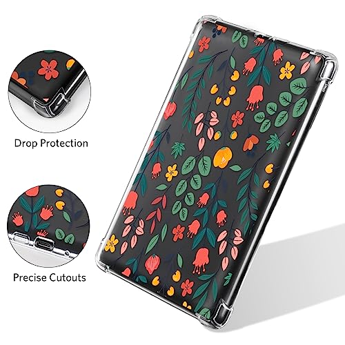 Image of CoBak Clear Case for 6 inch E-Reader 2024 and 2022 (11th Generation) - Ultra-Slim Soft TPU Transparent Cover,Lightweight & Durable Protection,Floral Symphony
