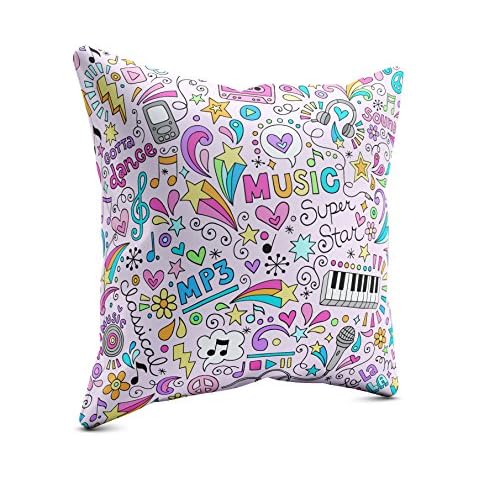 Cojín de Primera Calidad con Relleno – Dance to the Music – 60x60 cm – Colección Para Niños Cover