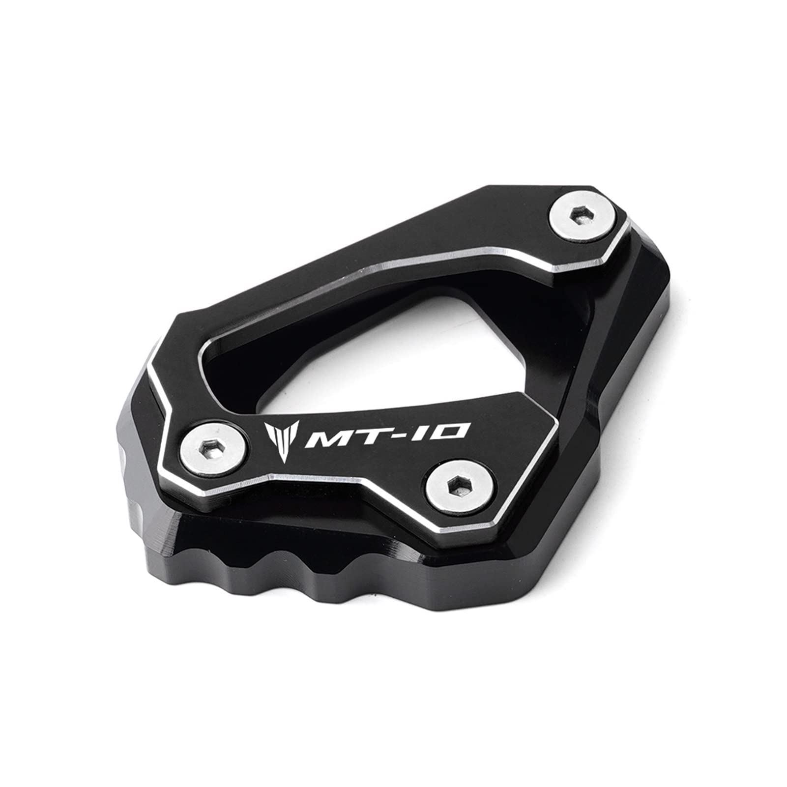 Béquille latérale pour Yamaha MT-10 2016-2019 : extension de plaque noire