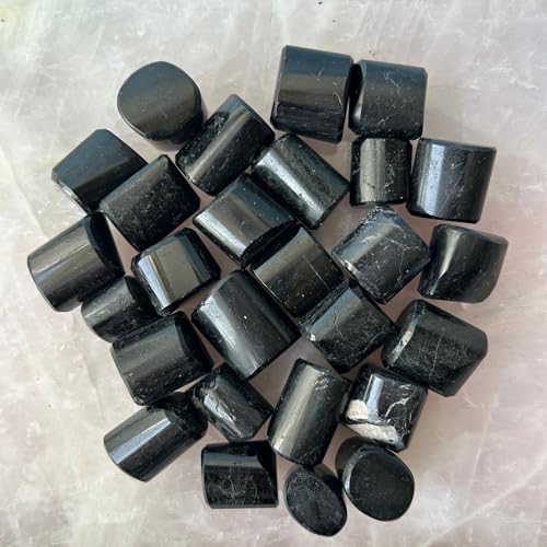 Image of Tumbled Stones, Natural Crystal Healing Stones, Home Office Decor, Aquarium Decorative Pebbles, Vase Fillers (Black Obsidian, 200)