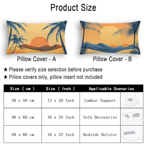 Fundas cojines exterior impermeable 40x60 estilo playa para terrazas 6