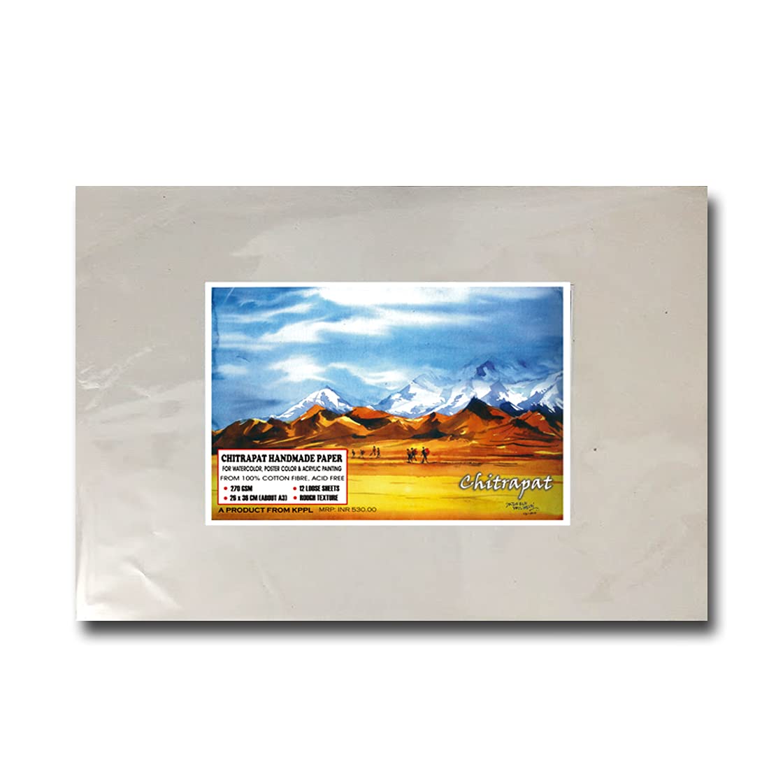 See full amazon price history chart for Chitrapat Handmade Watercolor Paper / Rough Textured / Large / 270 GSM / Set of 12 Loose Sheets - for Watercolor/Acrylic/Gouache/Poster Color Chitrapat Handmade Watercolor Paper / Rough Textured / Large / 270 GSM / Set of 12 Loose Sheets - for Watercolor/Acrylic/Gouache/Poster Color (B09BW461VQ) Amazon Price History, Amazon Price Tracker