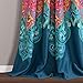 Lush Decor Boho Chic Room Darkening Window Curtain Panel Pair, 84