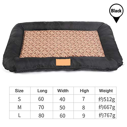 Panier chien chaud en été ? Solution matelas frais lavable noir - 8