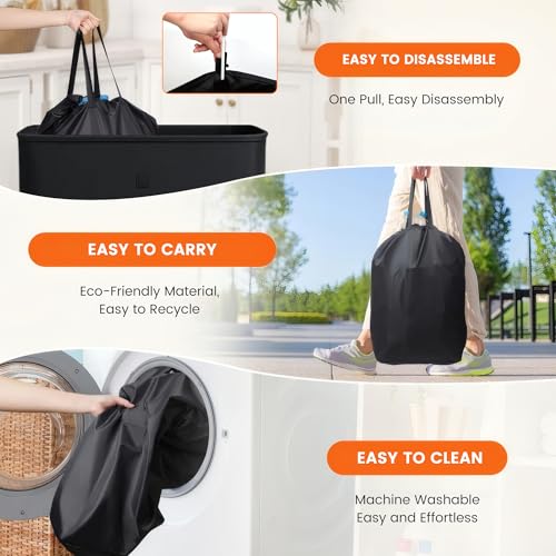 daqoupzi pfandflaschen sammelbehälter,110L,flaschensammler leergut,Klappbarer pfandflaschen behälter,leergut sammelbehälter,pfandflaschen Organizer,pfandsammler,pfandbehälter,altglas sammelbehälter