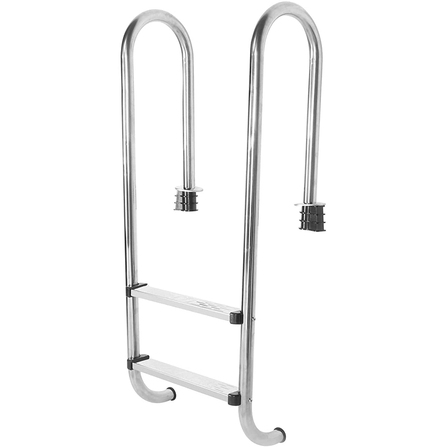Escalera mecánica para Piscina, pasamanos de Escalera de Piscina Antideslizante de Acero Inoxidable de 2 Pasos, Escalera de Seguridad para Piscina subterránea