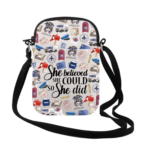 Sac à bandoulière pour femme inspirant en toile noire avec bandoulière réglable