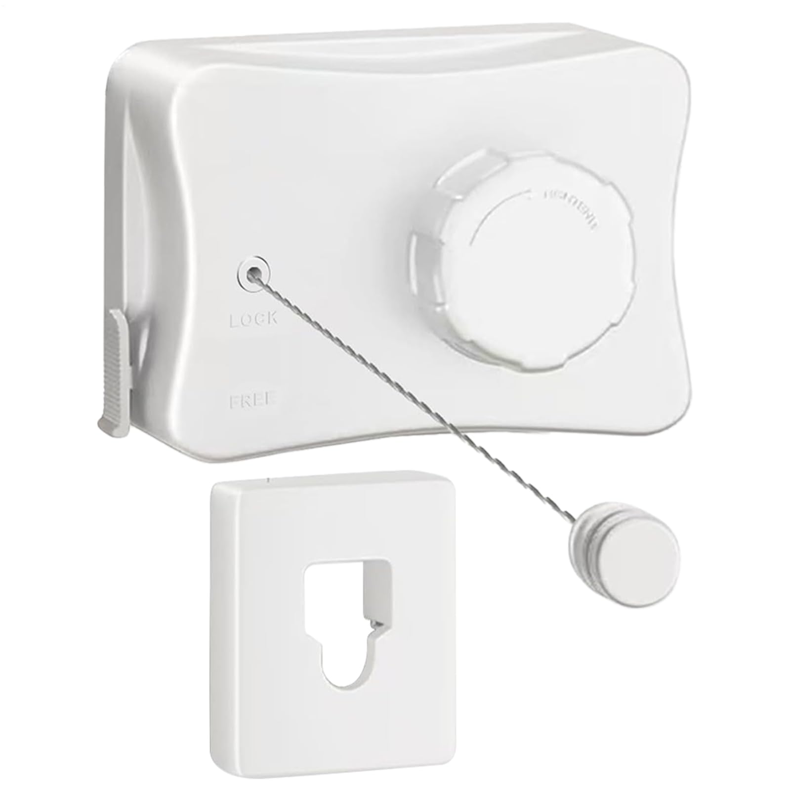 Corde à linge réglable murale et étendoir rétractable pour petite cour