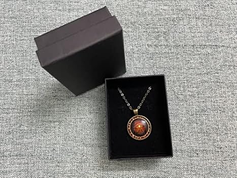 Atheist Necklace for Men and Women with Pendant Necklace for Men and Women, CQHODFYA Jewellery Gift Idea Necklace with 45 cm Chain 5 cm Extension