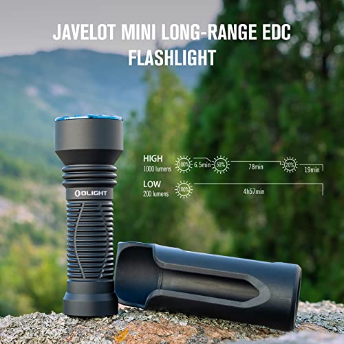 Olight Javelot Mini 1000 Lumens Edc Tactical Flashlights, 1968Ft Long Beam Distance Handheld Flashlight, High-Performance Round Led Handheld Light, For Hunting, Searching, And Emergency(Black) #TOP1