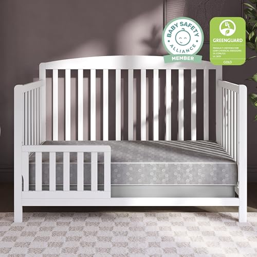 Image of Dream On Me Superior Slumber Mattress, Fits Standard Full-Size Cribs & Toddler Beds, Reversible Design, 52 inch x 28 inch x 6 inch, Waterproof Vinyl Cover, GREENGUARD Gold & BSA Certified
