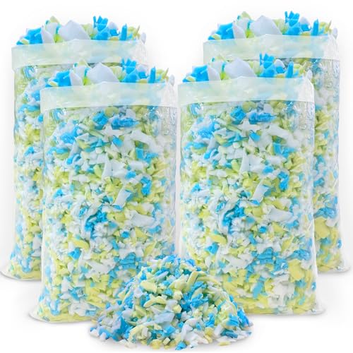 HONEHO 20lbs Shredded Memory Foam Filling for Bean Bag Filler, Premium Soft Filling,Without Added Gel Particles,Very Suitable for Filling Bean Bags and Pillows