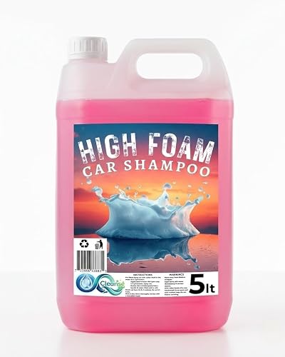 5lt High Foam Car Shampoo, Liquid Formula, 5 Litre Bulk Bottle