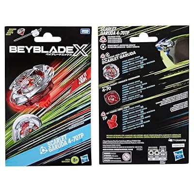 Beyblade X Scarlet Garuda 4-70TP BX Starter Pack Set with Balance Type Top and Launcher, Authentic Takara Tomy Battle Tops Games, Toys for Boys and Girls 8+