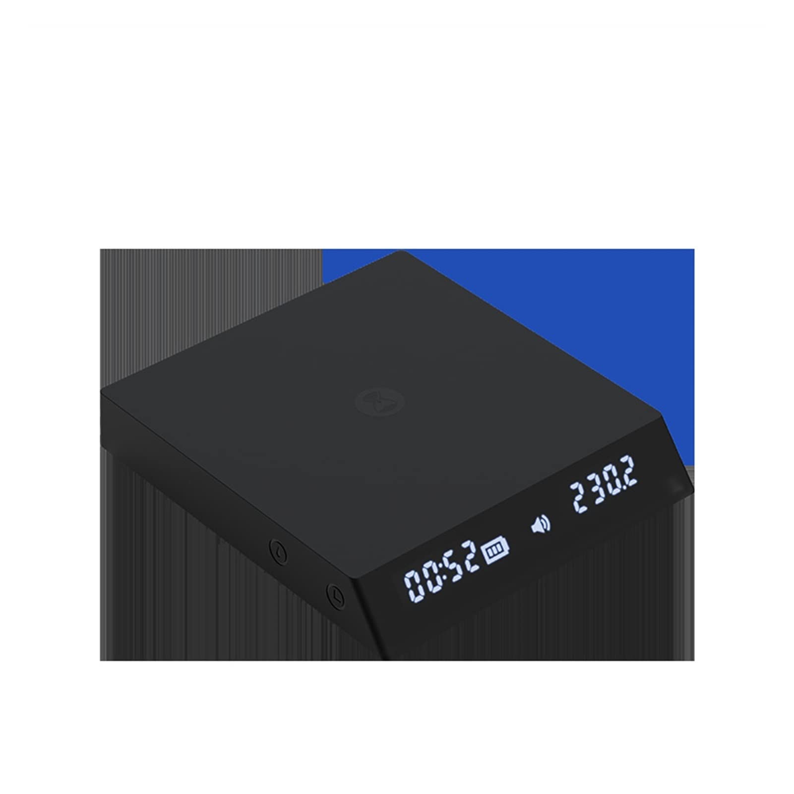Báscula de Cocina Mini Espejo Negro, Pantalla LED electrónica de báscula de Espresso, báscula de café de Cocina Digital Inteligente con Temporizador de 2 kg Suministros de Cocina