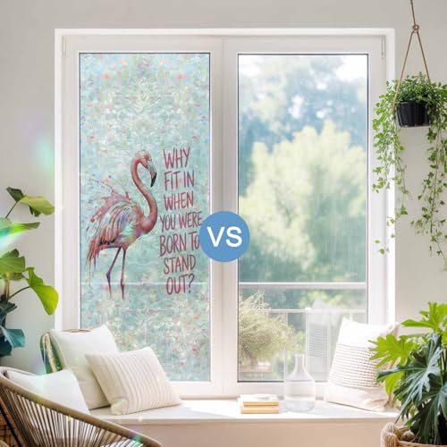 Película decorativa para ventana rosa 23.6 x 59 pulgadas miniatura 2