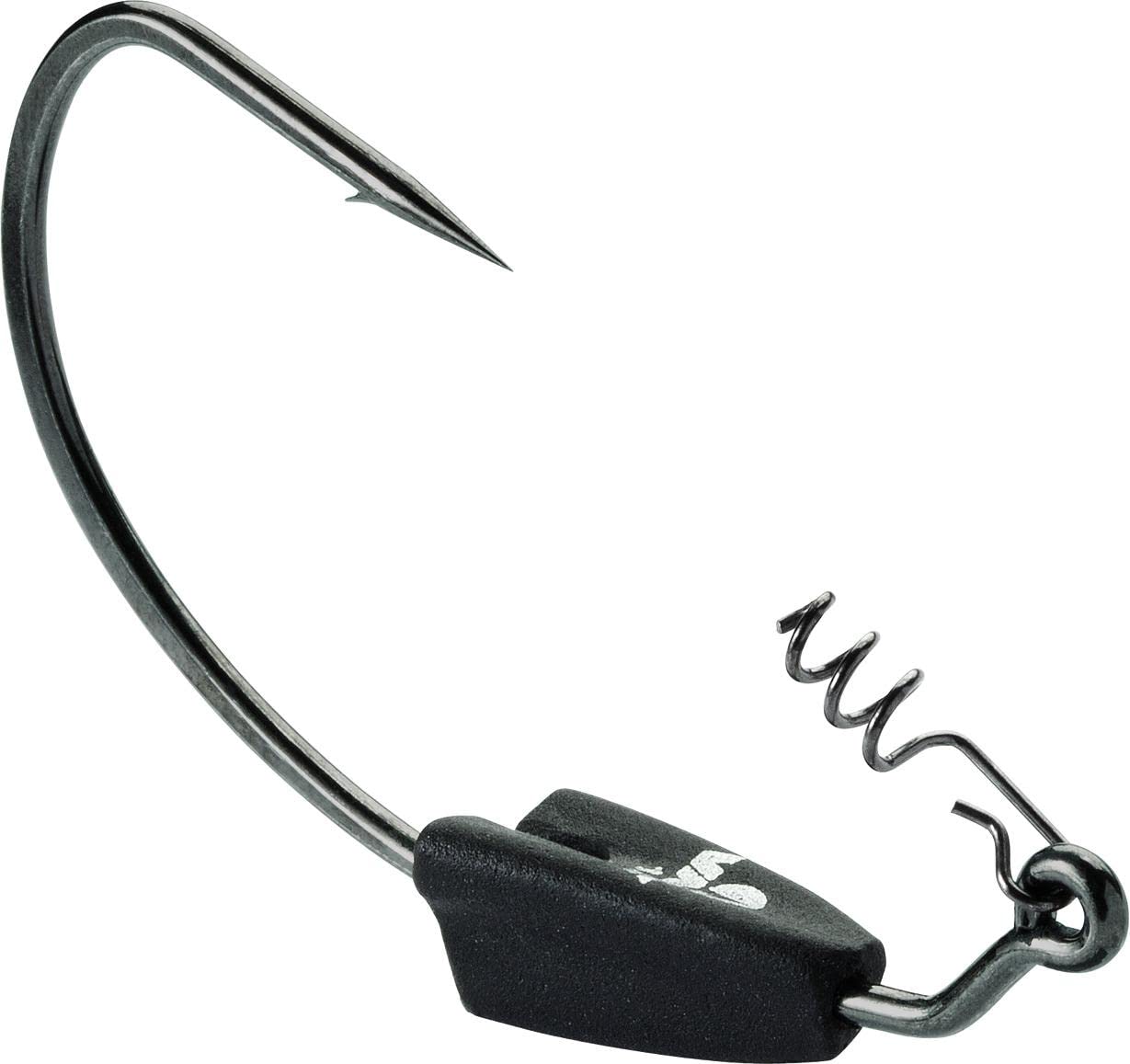 VMC, Heavy Duty Weghted Swimbait Hook, 5/0 Hook Size, 1/4 oz, Black/Nickel, Package of 4 (HDWSB14#5/0BNPP)