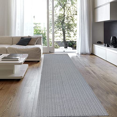 Eathall Upgraded Boho Washable Runner Rug 2'X8', Hallway Runner Rug, Dark Grey, 100% Woven Cotton Washable Gray Indoor Outdoor Rugs Runner 2X8 For Hallway/Entryway/Kitchen/Doorway/Bedroom #TOP5