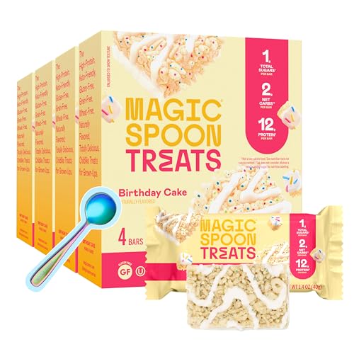 Magic Spoon Treats - 16 High Protein Bars, Birthday Cake
