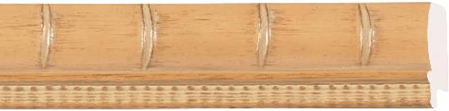 9x12 Light Brown Bamboo Real Wood Picture Frame Width 1.5 Inches | Interior Frame Depth 0.5 Inches | Rustic Natural Bamboo Photo Frame Complete with UV Acrylic, Foam Board Backing & Hanging Hardware