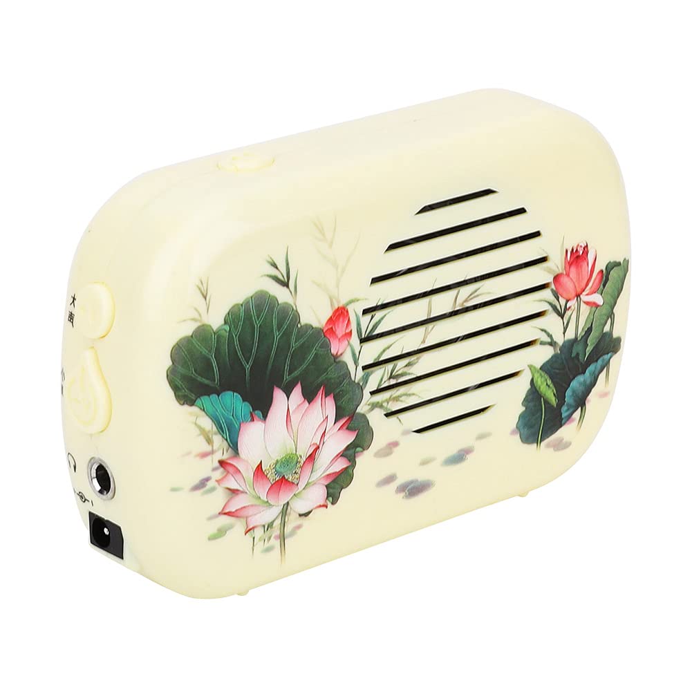 Buddha Music Playing Machine, Sound Is Clear Prayer Machine, Optional Color Solves The Problem Of Poor Contact During Use Support Dc Power for Bedroom Home(milky)