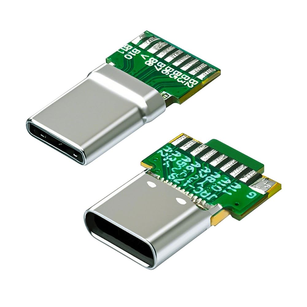xiwai 2 Pz/lotto USB-C OEM FAI DA TE USB 3.1 Tipo-C Connettore A Saldare Maschio e Femmina con PCB