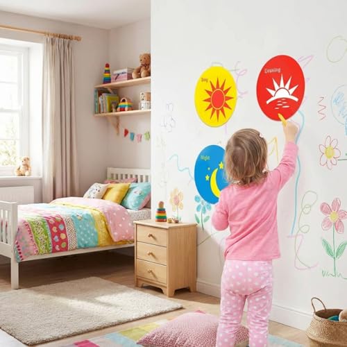 Autocollant mural effaçable à sec en vinyle adhésif sans trace pour tableau blanc nomade - 4