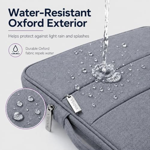 Voova 13.3-13 Inch Laptop Sleeve, MacBook Case，Laptop Case, Gray - image 5