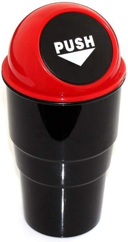 STYLBASE Mini Car Trash bin/Dust Bin | Can Holder Dustbin | Black/Red/Blue/Yellow