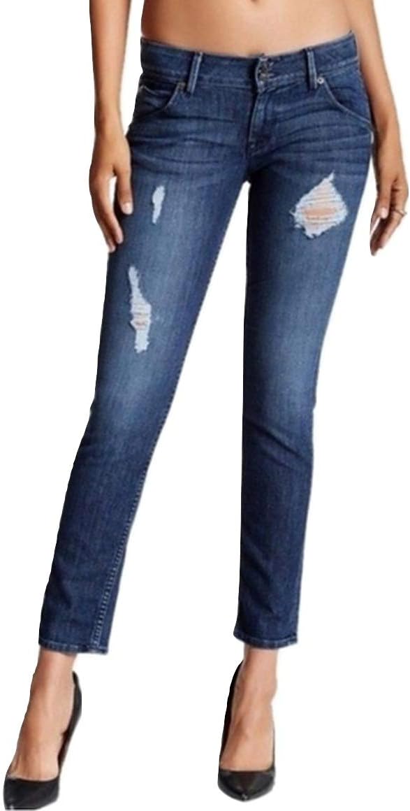 HUDSON Distressed Collin Flap Skinny Ankle Jeans Size 26