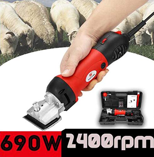 GJR-TIMAOJI 690W 220V-240V Electric Sheep Shearing Clipper Scissors Shears Cutter Goat Horse Clipper Machine 13 teeth blade 6 Gears Speed