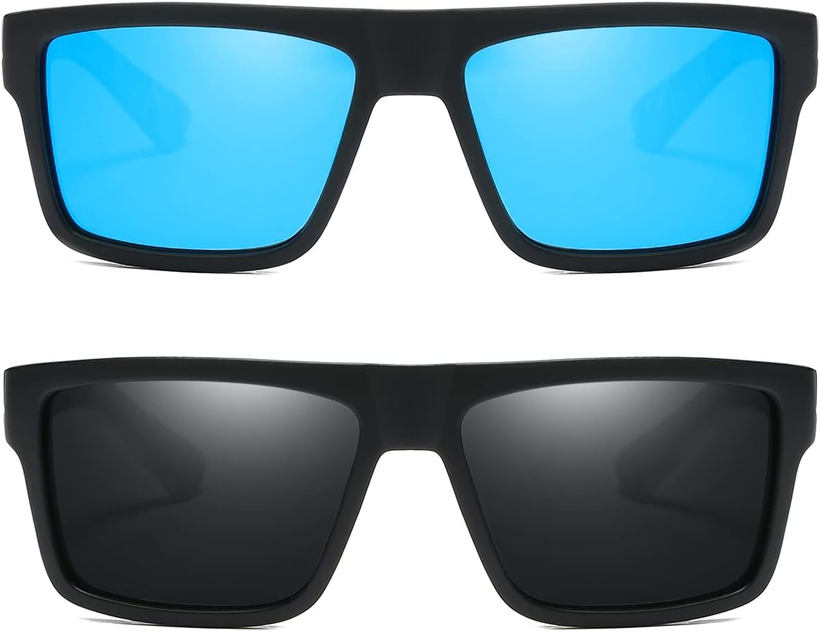 Retro Polarized Sunglasses for Men and Women Classic Vintage Square Sun Glasses UV400 Protection D918 - Image 2