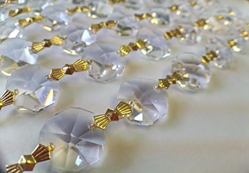 5 Yards Asfour Lead Crystal Chandelier Prisms Clear Chains