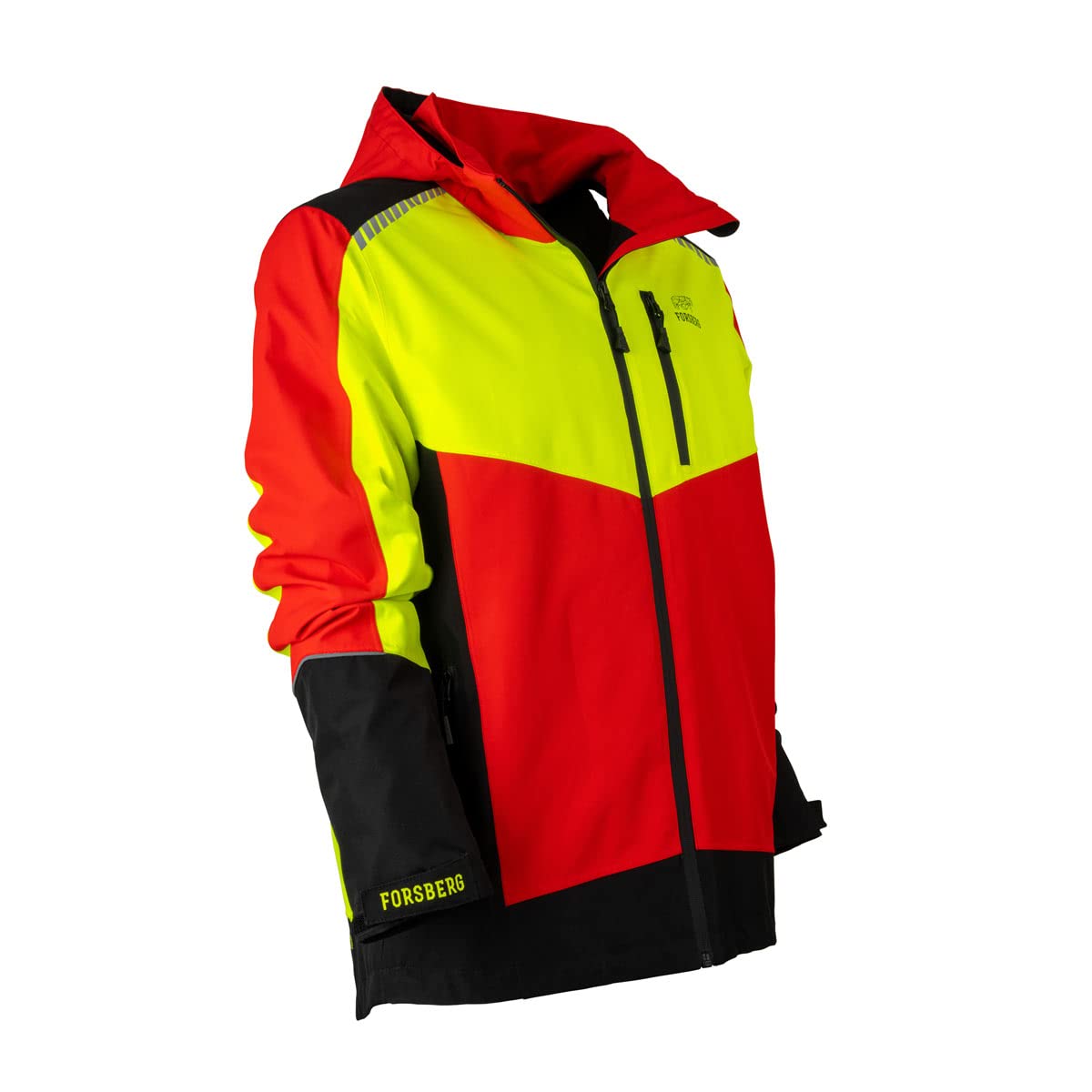 FORSBERG Softshelljacke SKOGAR Softshell Jacket Forst, Farbe:gelb/rot, Größe:M