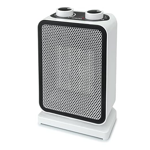Korona 60001 Radiateur soufflant électrique |Technologie de chauffage céramique | Sécurité anti-renversement | Protection contre la surchauffe | Idéal pour chauffer rapidement de petites pièces