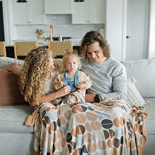 Soft Oversized Stretch Throw Blanket - Super Cozy Adult Size Large Swaddle Blankets For Bed, Sofa, Couch - Lightweight Jersey Knit Comfort Throws 57X72 Inches Long (Cirque Neutral) #TOP2