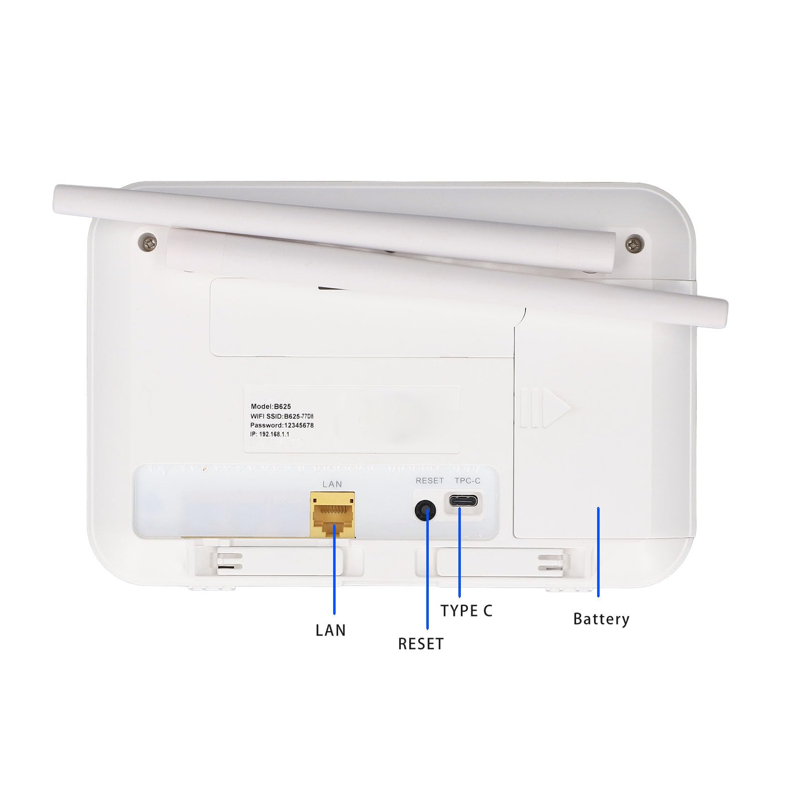 Router 4G con Slot per Scheda SIM, Porta LAN 4 Antenne, Router Portatile 300Mbps per Casa, Ufficio, Giardino, Fino a 32 Utenti, per Asia, Sud-est Asiatico, Africa, Medio (Spina