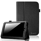 FINTIE Slim Fit Folio Case for Barnes & Noble Nook HD 7 Tablet (Support Auto Sleep/Wake Function) - Black