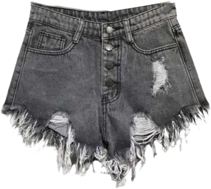 ChenKongHai Female Casual Summer Cool Women Denim Shorts Waists Leg-Openings Size Short Jeans