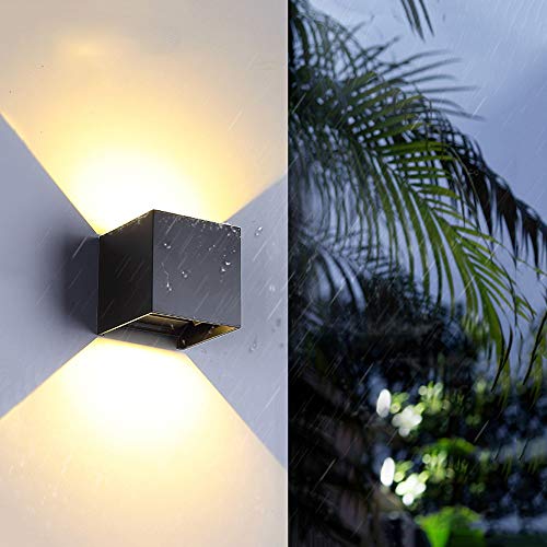 Luminaria de Pared Led Resistente al Agua IP65 con Acabado Negro Premium 5