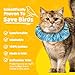 Birdsbesafe® Bejeweled Stripes Cat Collar Cover - Bird Warning Cat Collar, Scientifically Proven to Help Prevent Your Cat from Catching Birds - Please Purchase Breakaway Collar Separately