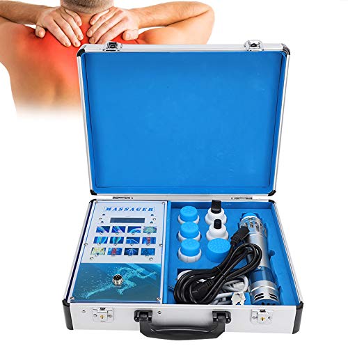 Professional 19ED Shockwave Therapy Machine ED Treatment with CE Approval Pain Relief Massager with 6 Massage Head(UK Plug)