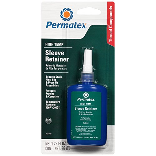 Permatex 64040-6PK High Temperature Sleeve Retainer, 36 ml (Pack of 6)