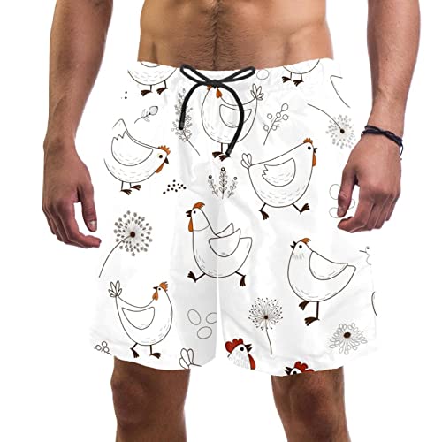 Short de plage à séchage rapide et maillots de bain hommes coq