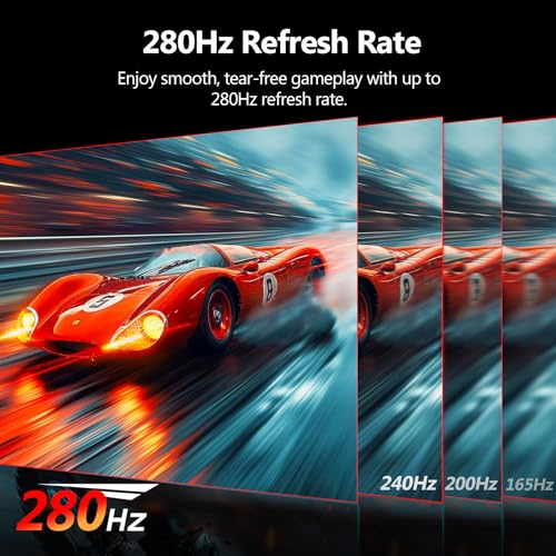 Image of Z-Edge 27 inch Curved Gaming Monitor, FHD 1080P 240Hz 280Hz Curved 1500R Computer Monitor, Fast MPRT 1ms, FreeSync, Low Blue Light, 350nits, 16.7M Colors, 4000:1 Contrast, UG27P 1X DP and 1X HDMI
