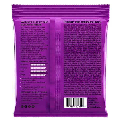 Image of Ernie Ball Power Slinky Classic Pure Nickel Electric Guitar Strings, 11-48 Gauge (P02250)